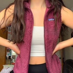 Purple Patagonia Vest with Pockets